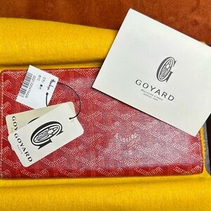 GOYARD Matignon GM Wallet Red Zipped Around Long Wallet
